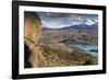 View of Explora Hotel Salto Chico on Lago Pehoe-Eleanor-Framed Photographic Print