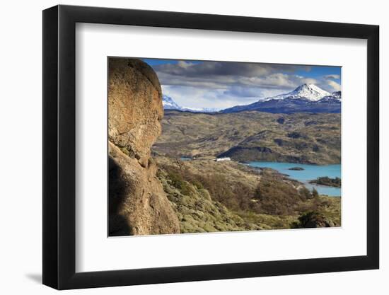 View of Explora Hotel Salto Chico on Lago Pehoe-Eleanor-Framed Photographic Print