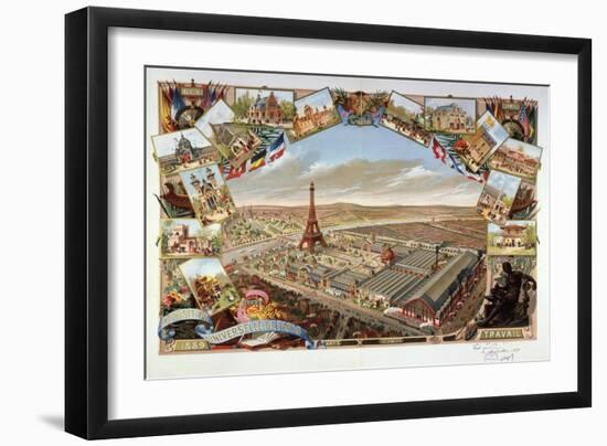 View of Exposition Universelle, Paris, France, 1889-null-Framed Giclee Print