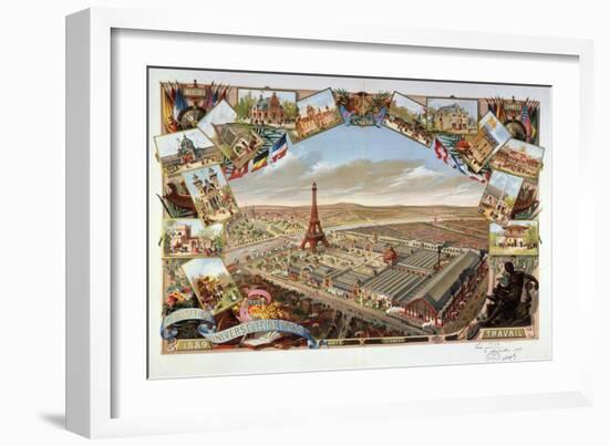 View of Exposition Universelle, Paris, France, 1889-null-Framed Giclee Print