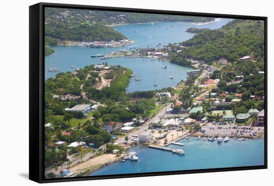 View of Falmouth Harbour-Frank Fell-Framed Stretched Canvas
