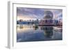 View of False Creek and Vancouver skyline, including World of Science Dome, Vancouver, British Colu-Frank Fell-Framed Photographic Print