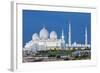 View of Famous Abu Dhabi Sheikh Zayed Mosque by Night, Uae.-prochasson frederic-Framed Photographic Print