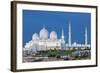 View of Famous Abu Dhabi Sheikh Zayed Mosque by Night, Uae.-prochasson frederic-Framed Photographic Print