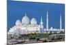 View of Famous Abu Dhabi Sheikh Zayed Mosque by Night, Uae.-prochasson frederic-Mounted Photographic Print