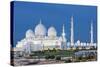 View of Famous Abu Dhabi Sheikh Zayed Mosque by Night, Uae.-prochasson frederic-Stretched Canvas