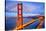 View of Famous Golden Gate Bridge by Night-prochasson-Stretched Canvas