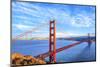 View of Famous Golden Gate Bridge-prochasson-Mounted Photographic Print