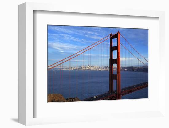 View of Famous Golden Gate Bridge-prochasson-Framed Photographic Print