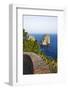 View of Faraglioni from Belvedere Di Tragara, Capri, Capri Island, Campania, Italy-Massimo Borchi-Framed Photographic Print