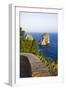 View of Faraglioni from Belvedere Di Tragara, Capri, Capri Island, Campania, Italy-Massimo Borchi-Framed Photographic Print