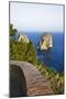 View of Faraglioni from Belvedere Di Tragara, Capri, Capri Island, Campania, Italy-Massimo Borchi-Mounted Photographic Print