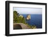 View of Faraglioni from Belvedere Di Tragara, Capri, Italy-Massimo Borchi-Framed Photographic Print