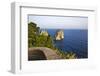 View of Faraglioni from Belvedere Di Tragara, Capri, Italy-Massimo Borchi-Framed Photographic Print