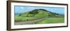 View of farmland along coast, Terceira Island, Azores, Portugal-null-Framed Photographic Print