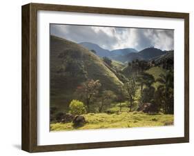 View of Farmland at Sunset in Sao Francisco Xavier Region-Alex Saberi-Framed Photographic Print