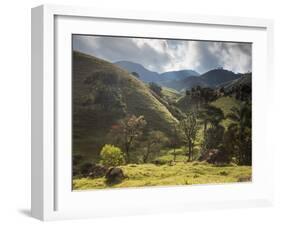 View of Farmland at Sunset in Sao Francisco Xavier Region-Alex Saberi-Framed Photographic Print