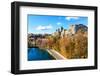 View of Federal Palace of Switzerland and the Aare River in Bern at Autumn-OlyaSolodenko-Framed Photographic Print