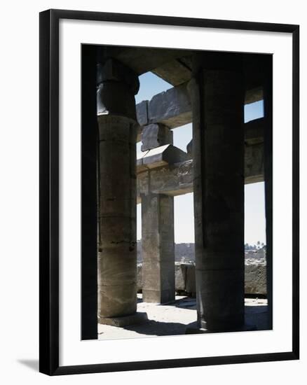 View of Festival Hall of Thutmose III, Temple of Amun, Karnak Temple Complex-null-Framed Photographic Print