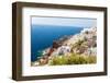 View of Fira Town - Santorini Island,Crete,Greece. White Concrete Staircases Leading down to Beauti-vitmark-Framed Photographic Print