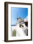 View of Fira Town - Santorini Island,Crete,Greece. White Concrete Staircases Leading down to Beauti-vitmark-Framed Photographic Print