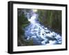 View of Firehole Falls and Firehole River, Yellowstone National Park, Wyoming, USA-Adam Jones-Framed Premium Photographic Print