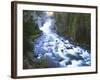 View of Firehole Falls and Firehole River, Yellowstone National Park, Wyoming, USA-Adam Jones-Framed Photographic Print