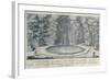 View of Fish Pond in Garden of Villa Mansi in Segromigno in Tuscany, Italy, 18th Century-null-Framed Giclee Print