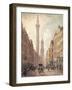 View of Fish Street Hill, Monument and St. Magnus the Martyr from Gracechurch Street, London, 1795-William Marlow-Framed Giclee Print