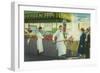 View of Fisherman's Wharf, Crabs Getting Boiled - San Francisco, CA-Lantern Press-Framed Art Print