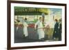 View of Fisherman's Wharf, Crabs Getting Boiled - San Francisco, CA-Lantern Press-Framed Art Print