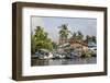View of Fishing Boats on the Kumai River, Central Kalimantan Province, Borneo, Indonesia-Michael Nolan-Framed Photographic Print