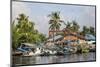 View of Fishing Boats on the Kumai River, Central Kalimantan Province, Borneo, Indonesia-Michael Nolan-Mounted Photographic Print