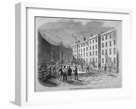 View of Fleet Prison and the Tennis Ground, City of London, 1845-Thomas Hosmer Shepherd-Framed Giclee Print