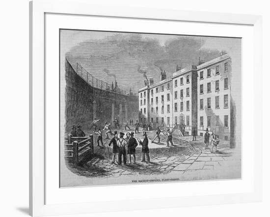 View of Fleet Prison and the Tennis Ground, City of London, 1845-Thomas Hosmer Shepherd-Framed Giclee Print