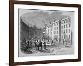 View of Fleet Prison and the Tennis Ground, City of London, 1845-Thomas Hosmer Shepherd-Framed Giclee Print