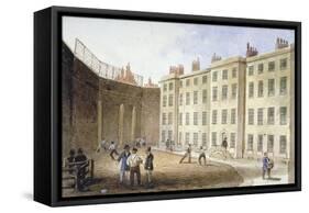 View of Fleet Prison from the Tennis Ground, City of London, 1845-Thomas Hosmer Shepherd-Framed Stretched Canvas