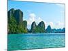 View of Floating Village and Rock Islands-photoroman-Mounted Photographic Print