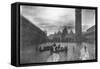 View of Flooded Piazza S. Marco 1880-1920-null-Framed Stretched Canvas