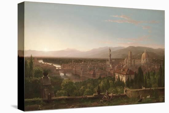 View of Florence, 1837 (Oil on Canvas)-Thomas Cole-Stretched Canvas