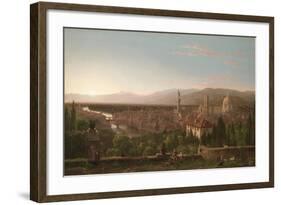 View of Florence, 1837 (Oil on Canvas)-Thomas Cole-Framed Giclee Print