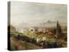 View of Florence, 1898-Oswald Achenbach-Stretched Canvas