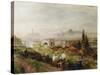 View of Florence, 1898-Oswald Achenbach-Stretched Canvas