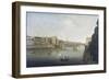 View of Florence at Sunset from Carraia Bridge-Thomas Patch-Framed Giclee Print