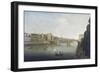 View of Florence at Sunset from Carraia Bridge-Thomas Patch-Framed Giclee Print