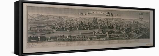 View of Florence (Engraving)-Friedrich Bernhard Werner-Framed Stretched Canvas