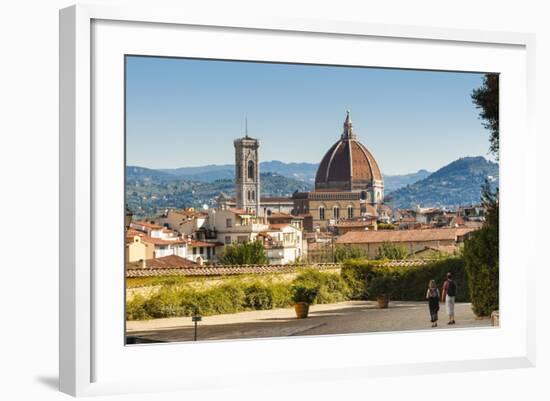 View of Florence from Boboli Gardens, Florence (Firenze), Tuscany, Italy, Europe-Nico Tondini-Framed Photographic Print