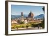 View of Florence from Boboli Gardens, Florence (Firenze), Tuscany, Italy, Europe-Nico Tondini-Framed Photographic Print