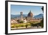 View of Florence from Boboli Gardens, Florence (Firenze), Tuscany, Italy, Europe-Nico Tondini-Framed Photographic Print