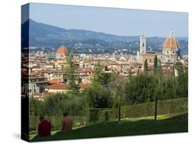 View of Florence from Boboli Gardens, Florence, Tuscany, Italy, Europe-Tondini Nico-Stretched Canvas